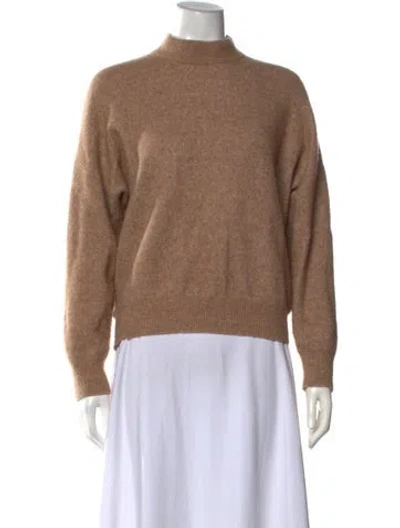 Pre-owned Iro Mock Neck Sweater In Brown