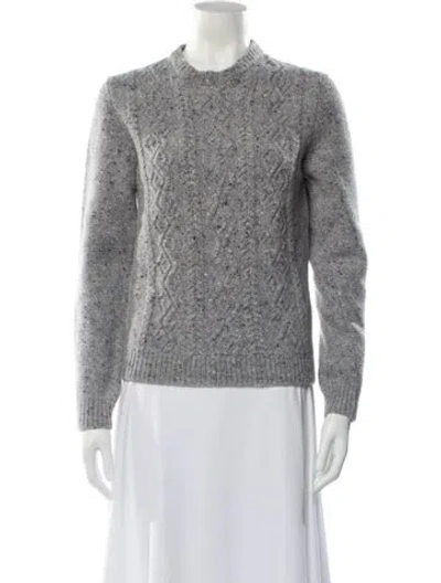 Pre-owned Iro Mock Neck Sweater In Gray