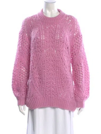 Pre-owned Iro Mock Neck Sweater In Pink