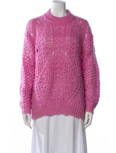 Pre-owned Iro Mock Neck Sweater In Purple