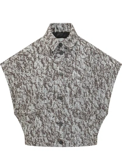 Iro Modern Overshirt - Size M In Mixed Brown