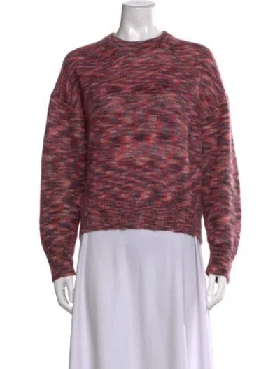 Pre-owned Iro Mohair Patterned Sweater In Red