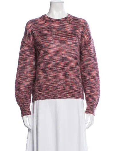 Pre-owned Iro Mohair Patterned Sweater In Red