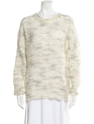Pre-owned Iro Mohair Printed Sweater In Neutral
