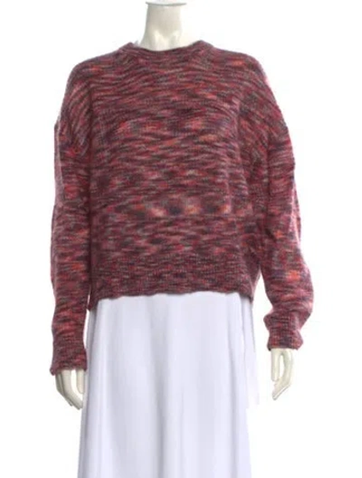 Pre-owned Iro Mohair Striped Sweater In Purple