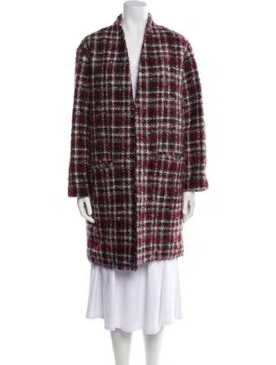 Pre-owned Iro Mohair Tweed Pattern Coat In Multi