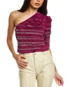 Iro Moroni Suede Top In Purple