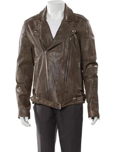 Pre-owned Iro Moto Jacket In Brown