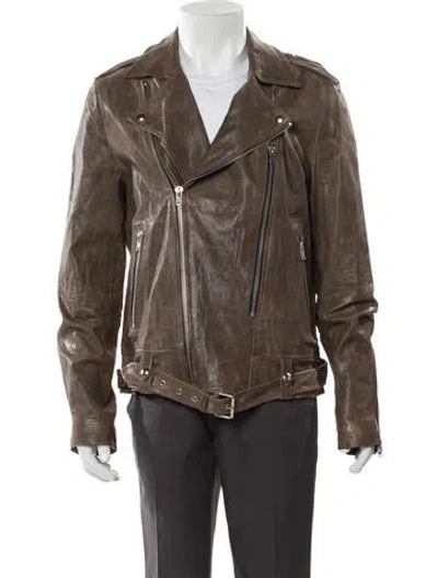 Pre-owned Iro Moto Jacket In Brown