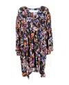 Iro Floral Print Dress In Black