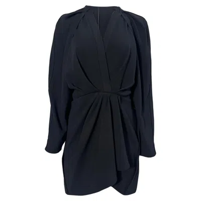 Iro Nadine Long Sleeve Mini Dress In Black Polyester
