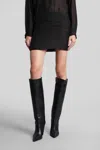 Iro Naela Skirt In Black Polyester In Black