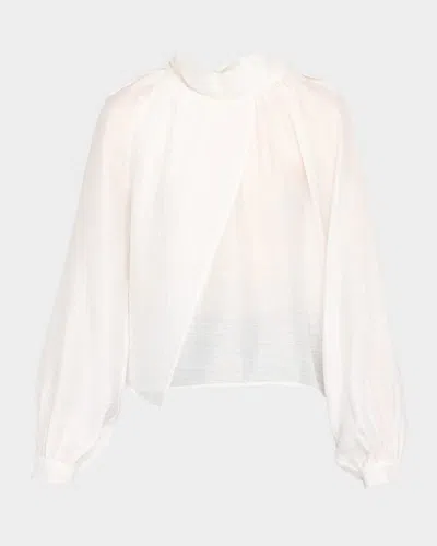 IRO NAHAE DRAPED OVERLAP BLOUSE