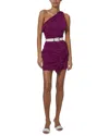 Iro Nabi Leather Dress In Purple