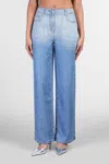Iro Naiya Jeans In Blue Wool And Polyester