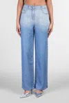 Iro Naiya Jeans In Blue Wool And Polyester