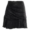 Iro Nako Sequined Mini Skirt In Black Viscose In Black