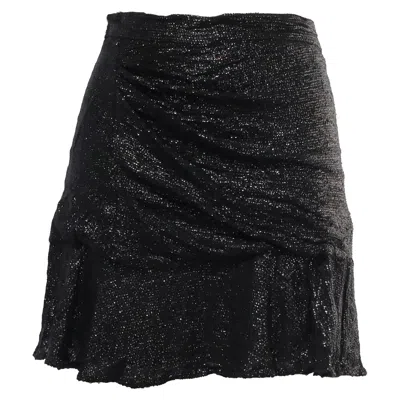 Iro Nako Sequined Mini Skirt In Black Viscose