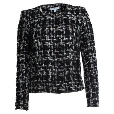 Pre-owned Iro , Nalokie Tweed Jacket In Black And White