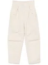 Iro Natsa Cotton Blend Trousers In Beige