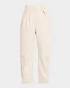 Iro Natsa Cropped Cargo Pants In Mastic