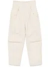 Iro Natsa Cotton Blend Trousers In Neutrals