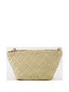 Iro Neobel Woven Clutch Bag In Neutrals