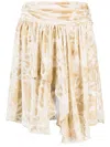 Iro Nepala Asymmetric Miniskirt In Neutrals