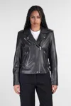 Iro Newhan Biker Biker Jacket In Black Leather