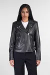 Iro Newhan Biker Biker Jacket In Black Leather