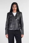Iro Newhan Biker Biker Jacket In Black