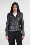 Iro Newhan Biker Biker Jacket In Black Leather
