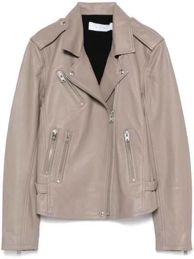 Iro Newhan Biker Jacket In Beige