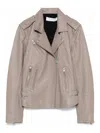 Iro Women's Newhan Leahter Jacket In Beige