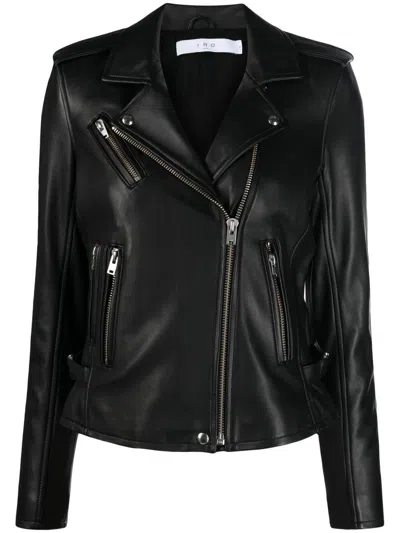 Iro Newhan Leahter Jacket In Black