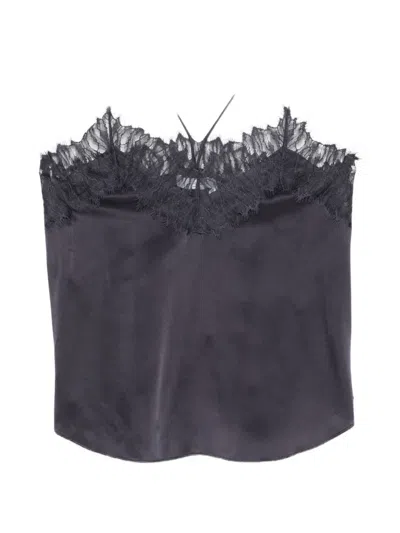 Iro Newin Lace Strap Top In Blue