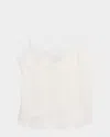 Iro Newin Silk Lace-trim Top In White