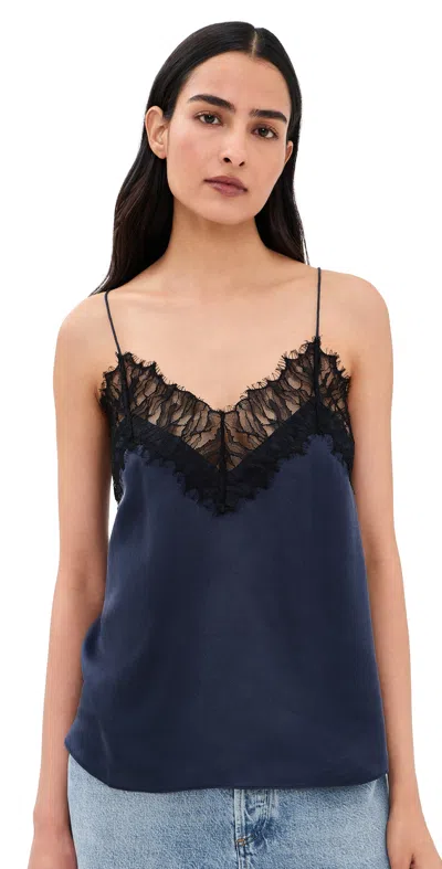 Iro Newin Top Ink Blue In Black