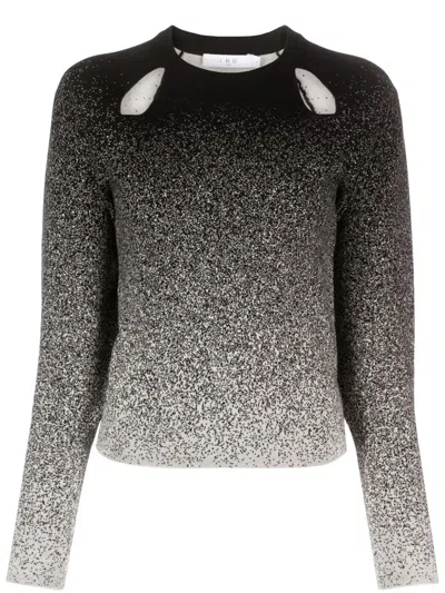 Iro Neyla Cut-out Gradient Jumper In Black