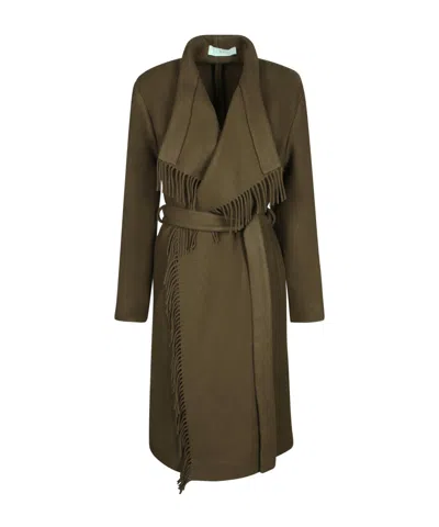 IRO IRO NICKY FRINGED BELTED COAT