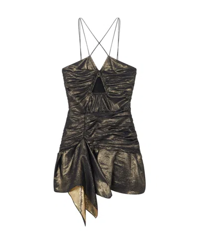 Iro Nikki Crossover-strap Mini Dress In Black