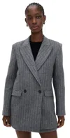 Iro Nimi Blazer In Grey Wool In Gray