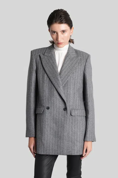 IRO NIMI BLAZER IN GREY WOOL