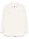Iro Cotton Shirt With Long Sleeves And Collar In Neutrals