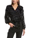 Iro Nurat Silk-blend Top In Black