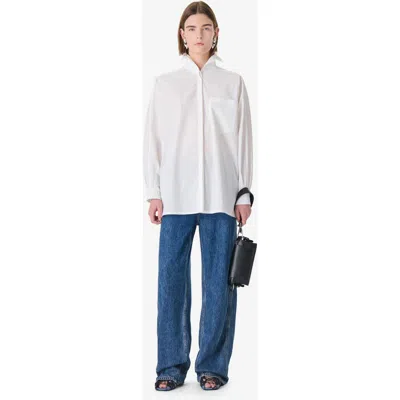 Iro Nylia Oversized Cotton Shirt In White
