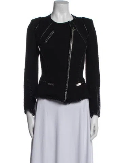 Pre-owned Iro Nylon Biker Jacket In Blue