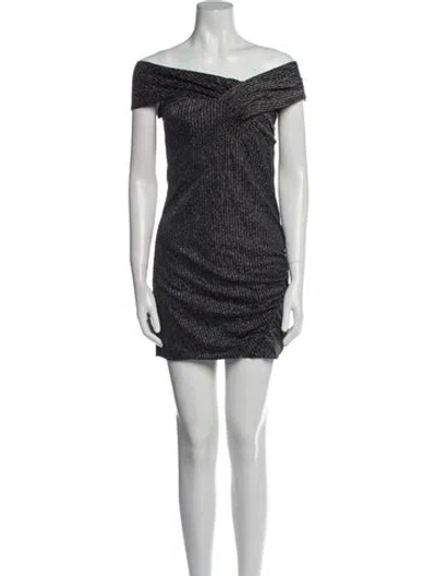 Pre-owned Iro Nylon Mini Dress In Black
