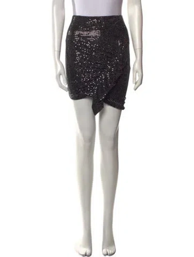 Pre-owned Iro Nylon Mini Skirt In Black
