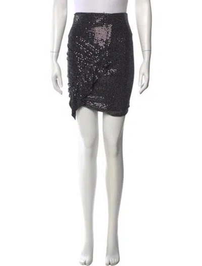 Pre-owned Iro Nylon Mini Skirt In Black